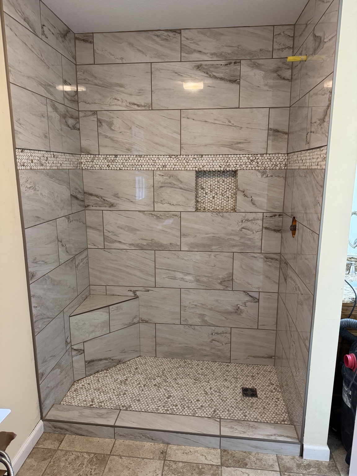Custom tile shower